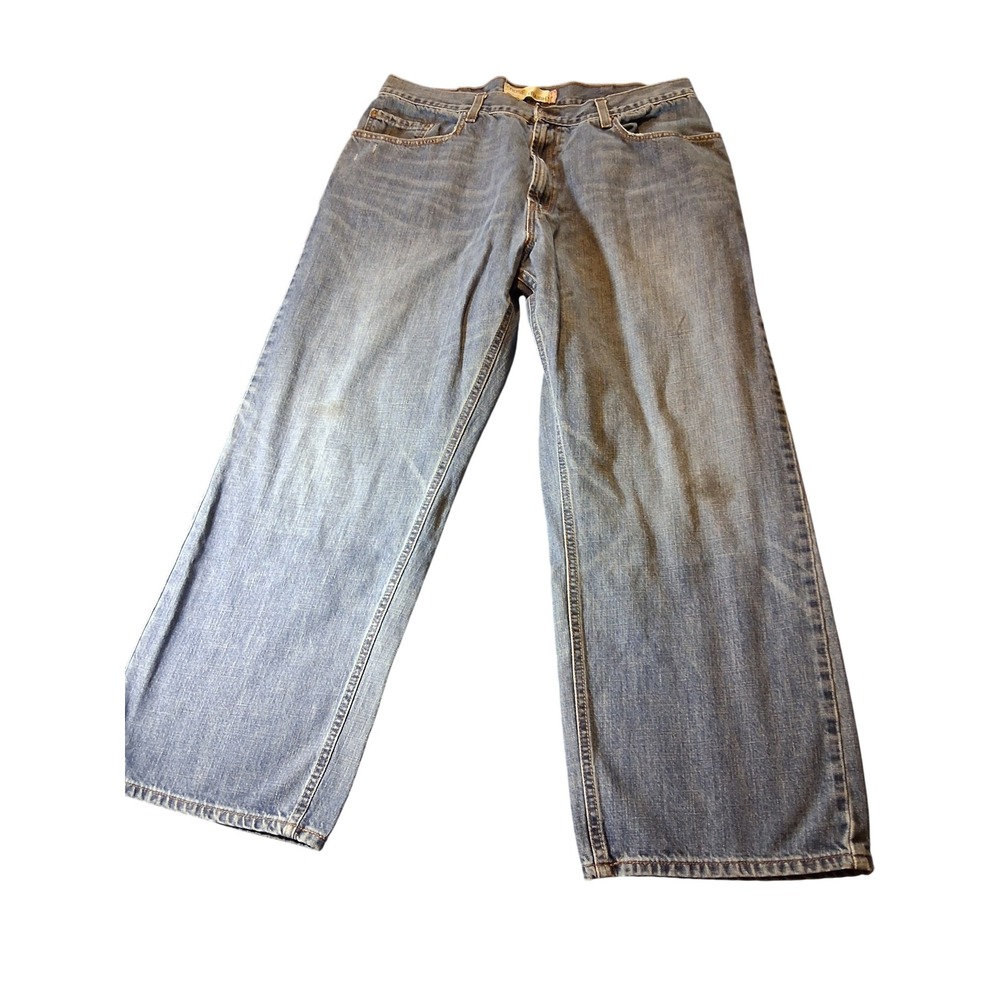 Levis 569 Loose Straight Jeans Mens 38x30 Blue Denim Medium Wash 569-0125